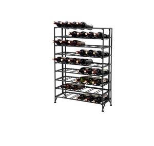 Porta Botellas de Vino Rectangular de Metal Negro Mate, Decorativo, para 6 Botellas, para Mesa de Comedor, Encimera - Product Image 6