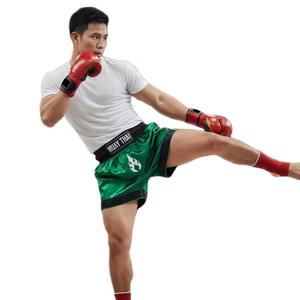 Shorts de boxe unisexes personnalisés, coutures durables de haute qualité, respirants, MMA, gym, kickboxing, 100% polyester, 220g - Product Image 6