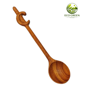 Eco Wooden Musical Note Spoon Handmade for Creative Home Decor DIY <b>Craft</b> Gift Wholesale Vietnam Manufacturer - Product Image 1
