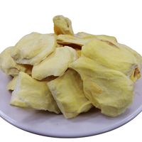 Biologische Gefreeze-droogde Gehele Jackfruit Snacks 100% Natuurlijk Rijp Voedingsrijk HACCP Gecertificeerd Zip Bag Verpakking Nee