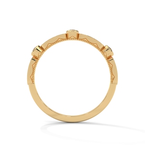 18K Gold Diamond Eternity <b>Ring</b> Round Brilliant Cut White Gemstone Band Wedding Anniversary Jewelry - Product Image 3
