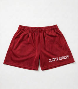 Shorts de sport Clovix personnalisables en maille respirante pour hommes, séchage rapide, taille élastique, style sportif, longueur courte, vêtements de gym en gros - Product Image 5