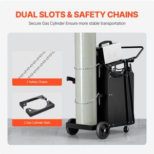 "Welding <b>Cart</b> 350LBS Capacity 2 Drawers Heavy Duty Lockable Anti Theft <b>Storage</b> Cabinet 360 Swivel" - Product Image 5