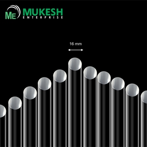 Premium 16mm Clear Acrylic Round Bar Bulk Wholesale UV Resistant Cast PMMA <b>Rod</b> for Display Trophy Manufacturing - Product Image 3