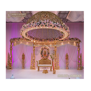 Inspiration Durable Floating Dome <b>Wedding</b> Mandap Setup Fiber Reinforced Plastic Shobha Jain Impex Custom <b>Box</b> <b>Wedding</b> Decoration - Product Image 1