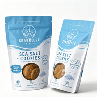 Sachet Doypack Personnalisé pour Biscuits et Snacks, Emballage de Boulangerie, Qualité Alimentaire, avec Fermeture Éclair et Fenêtre Transparente, Impression de Logo
