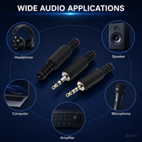 Connecteur Jack Stéréo/Mono 3,5 mm Mâle TS TRS TRRS 2 3 4 Pôles à Souder pour Réparation de Câble Casque/Haut-parleur DIY