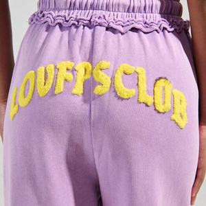 Pantalones de chándal de chenilla con logo al por mayor, de algodón, holgados, de color personalizado para mujer, estilo clásico, ajuste holgado, pantalón de streetwear ajustable - Product Image 3