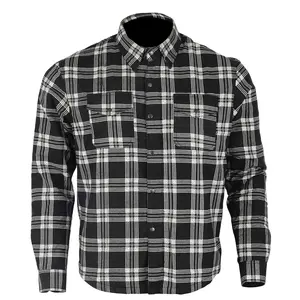 Custom Made Flanel Beschermende Shirts Fabrikant Motorrijden Overhemd Motorcycle & Auto Racing Wear Flanel Gepantserde Shirts