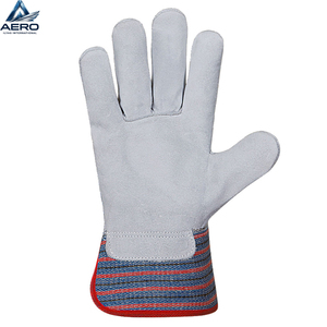 Guantes de Trabajo de Seguridad para Hombre, Resistentes, con Logotipo Personalizado, Palma de Cuero Negro, para Mecánicos, en Varios Tamaños para Protección - Product Image 6