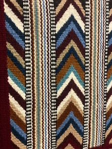 Couverture de selle occidentale traditionnelle en laine de Nouvelle-Zélande, tissée à la main, pour l'équitation, le ranch, le cowboy, les sentiers et les concours hippiques - Product Image 2