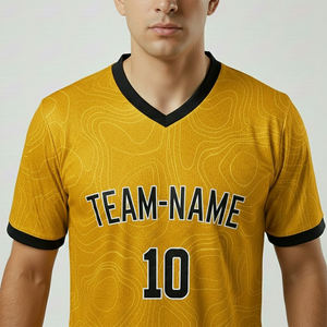 Conjunto de Uniforme de Fútbol Transpirable Personalizado OEM, Sublimado con Apliques, 100% Poliéster, Uniforme de Club para Unisex - Product Image 3