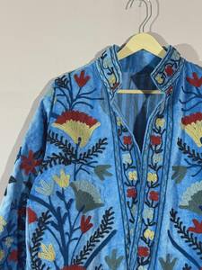 Chaqueta Reversible de Algodón Acolchado Kantha con Estampado Floral Indio para Mujer, Otoño-Invierno, Ecológica, Transpirable y Antiarrugas - Product Image 6