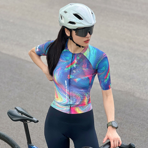 SWG Custom Logo donna <span class=keywords><strong>Shorts</strong></span> a sublimazione manica maglia da ciclismo Road <span class=keywords><strong>MTB</strong></span> Pro Team - Product Image 2