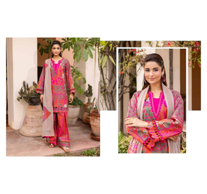 Ssumaira présente la collection d'été Charizma Print en 3 pièces, robes pakistanaises et indiennes de marque, vente en gros - Product Image 3