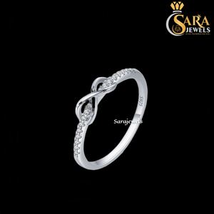 Anillo de Diamantes en Oferta, Plata de Ley 925, Anillo de Compromiso para Mujer, Estilo Clásico, Disponible para la Venta - Product Image 4