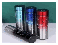 Starry Sky LED Temperature Display Vacuum <b>Flask</b> 500ML - Galaxy Design Vacuum Insulated <b>Bottle</b> - Product Image 1