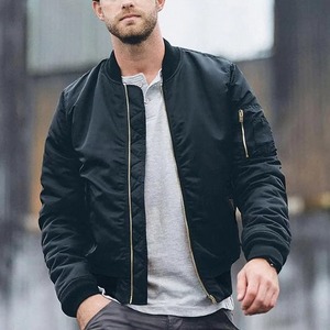 Blouson aviateur d'hiver pour homme de haute qualité en gros – Le meilleur blouson en toile résistant à prix abordable avec traitement OEM - Product Image 5