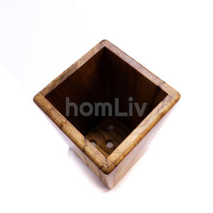 Soporte para utensilios de cocina de madera de teca, sostenible, apto para alimentos, sin pintura ni barniz, Halal, personalizado para cocina - Product Image 5