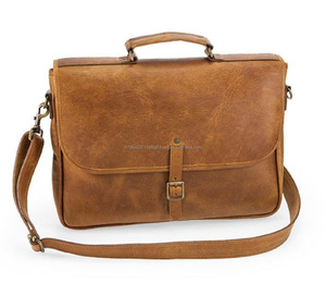 Classic Voyager Leather Crossbody Bag with Vintage Feel and Long Adjustable Strap - Product Image 6