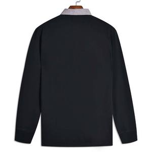 Chemises de rugby pour hommes de haute qualité 100% coton imprimées par sublimation respirantes antibactériennes à séchage rapide Couleur personnalisée Personnalisable - Product Image 4