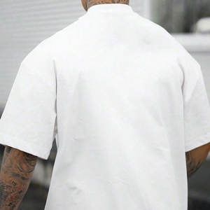 T-shirt surdimensionné personnalisé pour hommes, grande taille, impression sérigraphique, jersey respirant, prix de gros, fournisseurs BD, production en vrac - Product Image 3