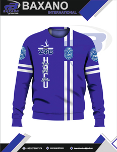 Sudadera con Cuello Redondo Zeta Phi Beta Sorority 1920, Sudadera Universitaria Azul Elegante de Primera Calidad para la Vida Griega, para Miembros de la Hermandad ZPB - Product Image 5