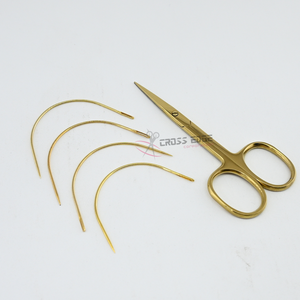 Kit de Costura para Pelucas, Agujas Curvas para Coser con Cortador de Hilo de Precisión y Tijeras Afiladas para Extensiones de Cabello - Product Image 1