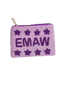 Pochette carrée élégante, tendance et stylée, brodée à la main, mini portefeuille, petit sac à maquillage pour femmes, design mignon, idéal pour les femmes. - Product Image 6