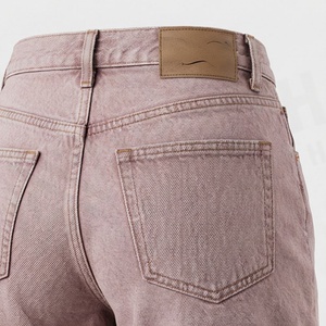 Shorts en jean décontractés avec strass sur toute la longueur, respirants, design streetwear, couleur personnalisée, logo personnalisé, service OEM - Product Image 5