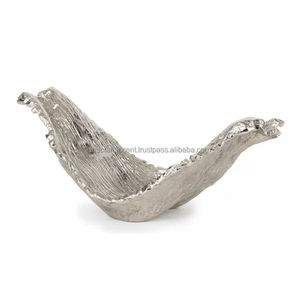 Vente en gros de bol en métal argenté de luxe de haute qualité, plateau de vaisselle décoratif personnalisé pour la cuisine domestique, bols à fruits et à chocolat - Product Image 4