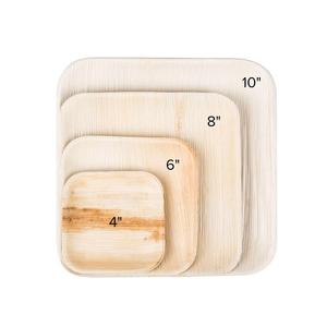 High Quality Heat Resistant Areca Palm <b>Plates</b> with <b>Disposable</b> Tableware <b>Plates</b> for Hot Cold Food Buffets and Special Events Use - Product Image 2