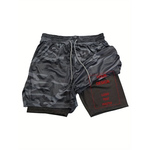 Custom Men's Casual Cargo Athletic Running Shorts Canvas Breathable Gym Workout Quick Dry Lightweight Training Jogging <b>Mid</b> - Product Image 2