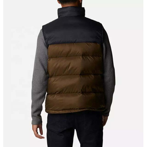 Thick Puffer <b>Jacket</b> Stand Collar Patchwork Design <b>Waterproof</b> Reversible <b>Winter</b> Coat for Outdoor Sports Breathable Sustainable - Product Image 4