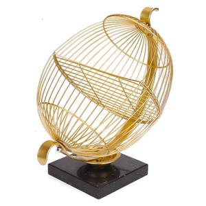 Eye-catching <b>metal</b> & marble <b>basket</b> doubles as a stylish centerpiece that adds function without cluttering your space - Product Image 3