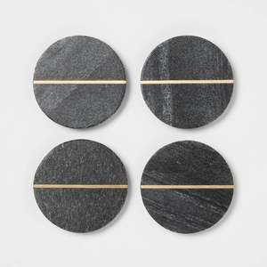 Modern <b>Marble</b> <b>Coasters</b> With Geometric Design For Contemporary Home Decor And Table Styling Enhancement - Product Image 1