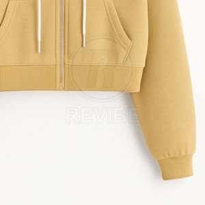 Sudaderas con Capucha Cortas para Mujer de Alta Calidad, con Cierre, Invierno, Impresión Personalizada, Costuras Duraderas, Estilo Moderno, 100% Algodón, Personalizables - Product Image 5