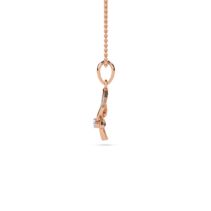 Collier pendentif feuille de fleur en argent sterling 925 plaqué or avec diamant de laboratoire pour femme, bijoux fins de luxe RAMDUT IMPEX - Product Image 6