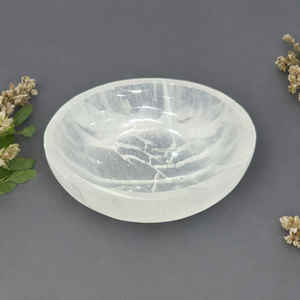 ชามขัดเงาสไตล์โมร็อกโกเซเลไนต์ของตกแต่งบ้านอุปกรณ์ฝึกสมาธิชาร์จไฟรักบำบัด - Product Image 1