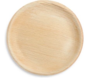 Assiettes en feuilles de palmier compostables, résistantes, pour servir les aliments, 10 pouces, forme ronde, écologiques, jetables pour la restauration - Product Image 1