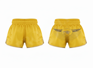 Pantalones Cortos de Entrenamiento de Artes Marciales y Kickboxing para Hombre, de Cintura Alta, con Diseño Personalizado Bordado, en Satén, Estilo Moderno - Product Image 4