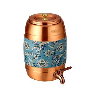 Dispensador de Agua de Cobre Hecho a Mano con Grifo, Tanque de Almacenamiento de Agua de Cobre, Contenedor de Agua Potable Ayurvédica para Hogar, Hotel, Restaurante - Product Image 5
