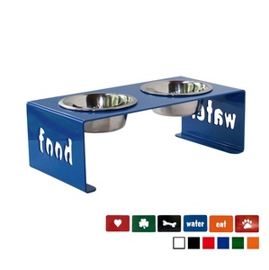 Comedero elevado para perros, de acero inoxidable, con soporte, doble, antideslizante. - Product Image 3