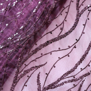 Tissu brodé de qualité supérieure pour vêtements de mode féminine, vêtements de créateurs, robes de soirée, kaftans, abayas, vêtements de mariée - Product Image 1