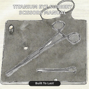 MEDZORA SURGICAL <b>Titanium</b> Alloy Eye Surgical Instrument Manual Power Source Conjunctival Scissors Capsulotomy Vannas General - Product Image 2