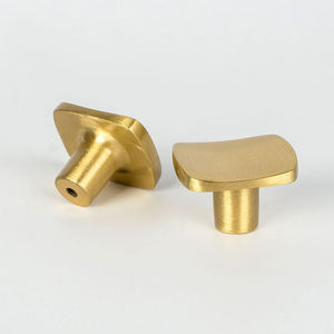 Stylish <b>Gold</b> Finish Solid Brass Cabinet Knobs Wardrobe Knobs Modern Design High Quality Antirust Eco-Friendly Durable metal - Product Image 1