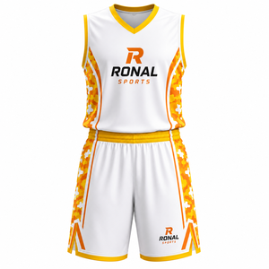 Uniforme de Baloncesto Deportivo Nuevo al por Mayor con Logotipo Personalizado Impreso, Calidad Premium, Último Estilo, Uniforme Totalmente Personalizado - Product Image 1