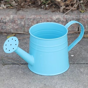 Arrosoir en métal bleu clair avec finition peinte durable pour le jardinage, magnifiquement conçu par HRCRAFTVERSE - Product Image 5