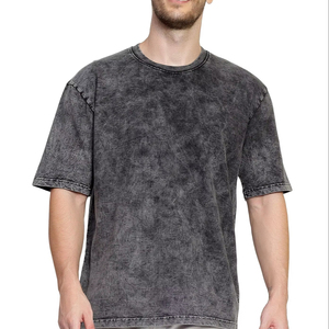 Camiseta Vintage Estampada 100% Algodón para Hombre, Personalizada en la Parte Delantera, Negra, Corte Holgado, Manga Corta, Lisa, con Estampado, Estilo Hip Hop, Alta Calidad - Product Image 1