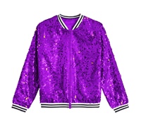 Blouson Bomber Unisexe à Paillettes, Imperméable, Coupe-Vent, Respirant, pour l'Hiver et les Fêtes